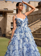 blue floral