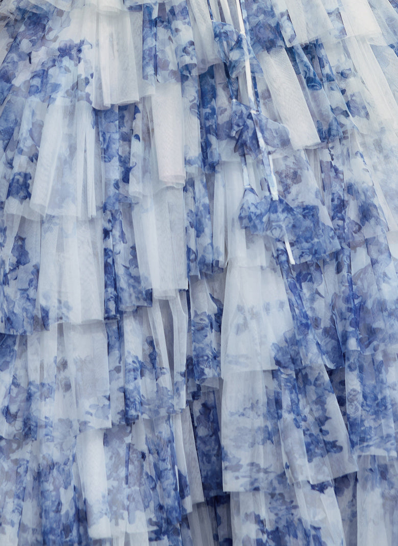blue floral