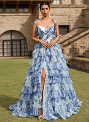 blue floral