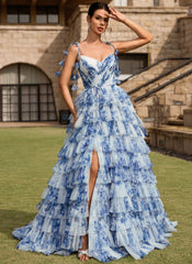 blue floral