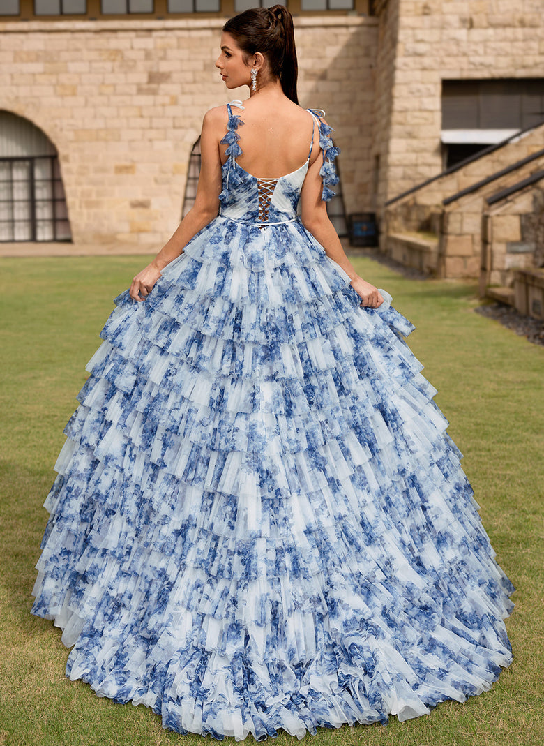 blue floral