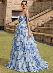 blue floral