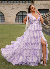 purple floral
