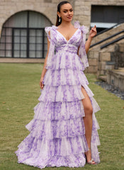 purple floral
