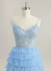 Ballkjole/Prinsesse V-hals Gulvlengde Tyll Ballkjoler Med Blondeapplikasjoner Rhinestone