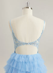Ballkjole/Prinsesse V-hals Gulvlengde Tyll Ballkjoler Med Blondeapplikasjoner Rhinestone