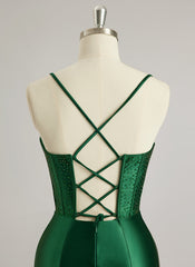 Sheath/Column Sweetheart Floor-Length Jersey Prom Dresses With Rhinestone