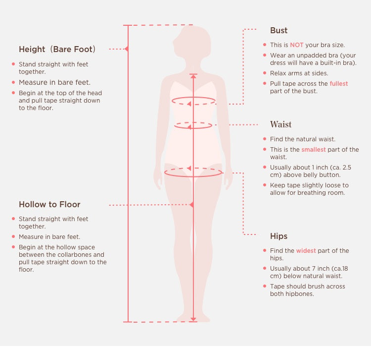 dress size chart