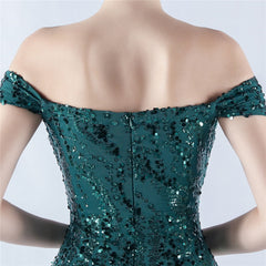Off The Shoulder Tyll Paljett Havfrue Maxikjoler